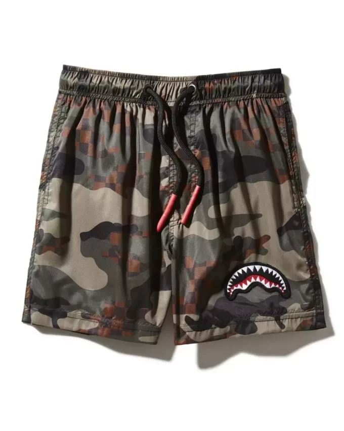 BAÑADOR INFANTIL DE CAMUFLAJE A CUADROS BAÑADOR INFANTIL DE CAMUFLAJE A CUADROS