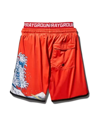 BAÑADOR KIDS JAPAN WAVE (ROJO)