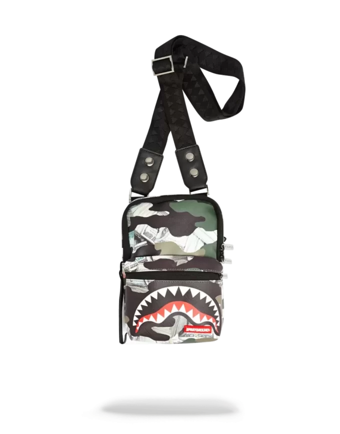 Bandolera de tiburón de dinero camuflaje