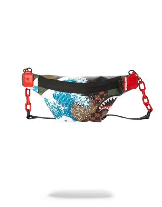 BANDOLERA DE TIBURÓN DE OLA DE CAMOKAWA
