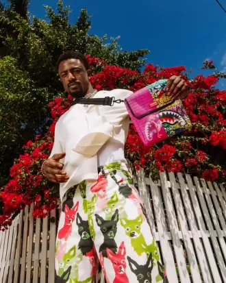 Bandolera mensajera de lujo de la Pantera Rosa