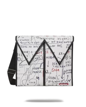 BASQUIAT OFICIAL SIN TÍTULO (PALOMITAS DE QUESO) 1983 SLING MESSENGER