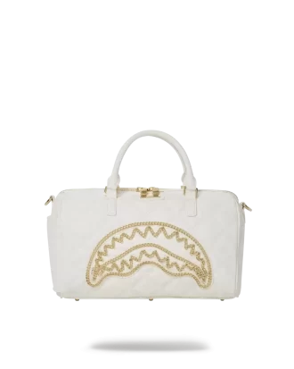 BOLSA DE BOLSA SHARK MINI RIVIERA LE BLANC CADENA ORO