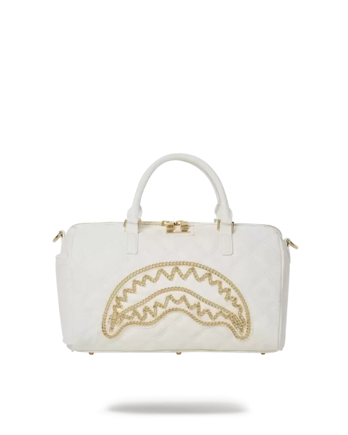 BOLSA DE BOLSA SHARK MINI RIVIERA LE BLANC CADENA ORO BOLSA DE BOLSA SHARK MINI RIVIERA LE BLANC CADENA ORO