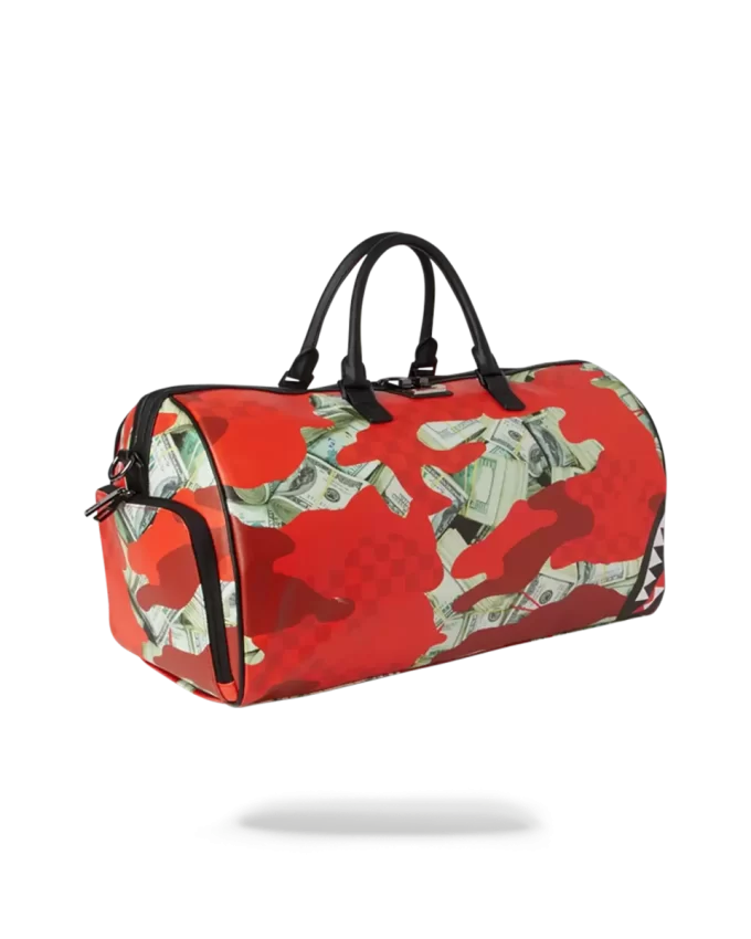 Bolsa de lona con estampado de camuflaje (rojo) Bolsa de lona con estampado de camuflaje (rojo)