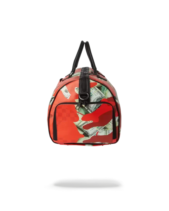 Bolsa de lona con estampado de camuflaje (rojo) Bolsa de lona con estampado de camuflaje (rojo)
