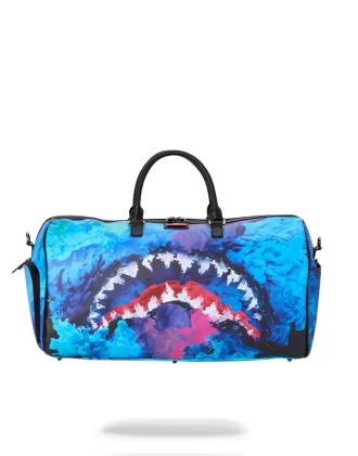 Bolsa de lona con goteo de color