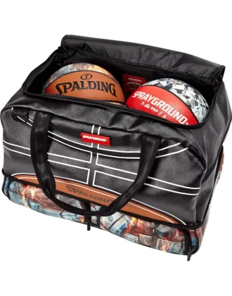 Bolsa de lona para zapatillas Spalding x Sprayground Fire Money