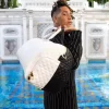 Bolsa de lona Shark con edredón dividido de nivel superior Bolsa de lona Shark con edredón dividido de nivel superior