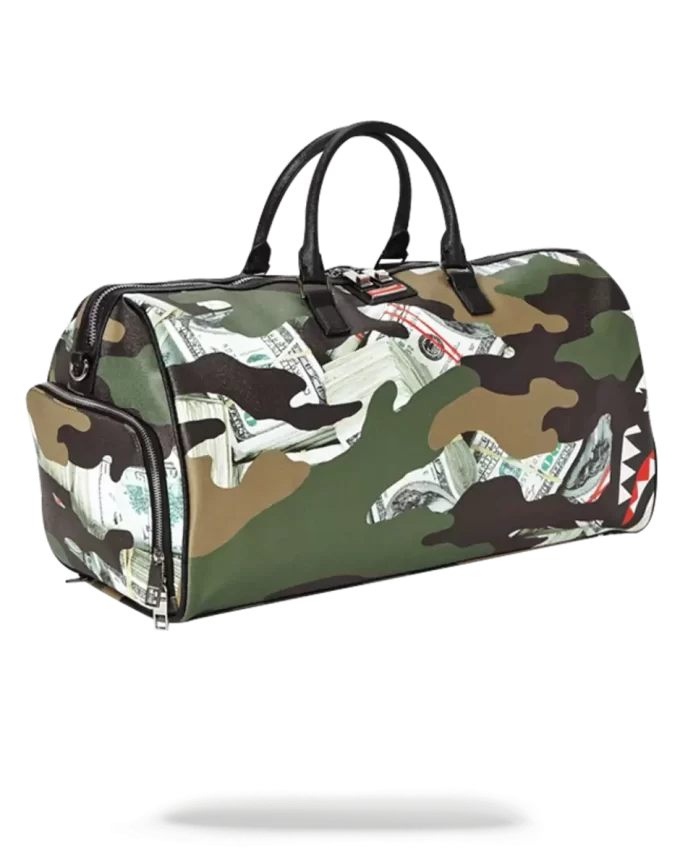BOLSA DE VIAJE CAMUFLAJE TIBURÓN DE DINERO BOLSA DE VIAJE CAMUFLAJE TIBURÓN DE DINERO