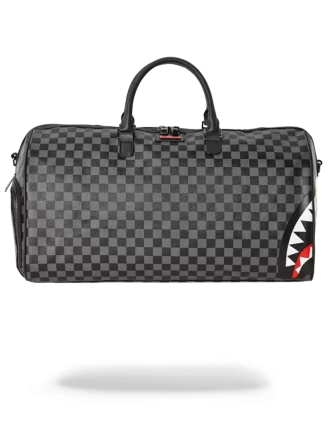 BOLSA DE VIAJE TIBURONES EN PARÍS (EDICIÓN A CUADROS NEGROS)