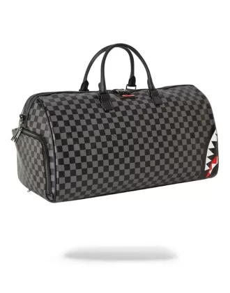 BOLSA DE VIAJE TIBURONES EN PARÍS (EDICIÓN A CUADROS NEGROS)