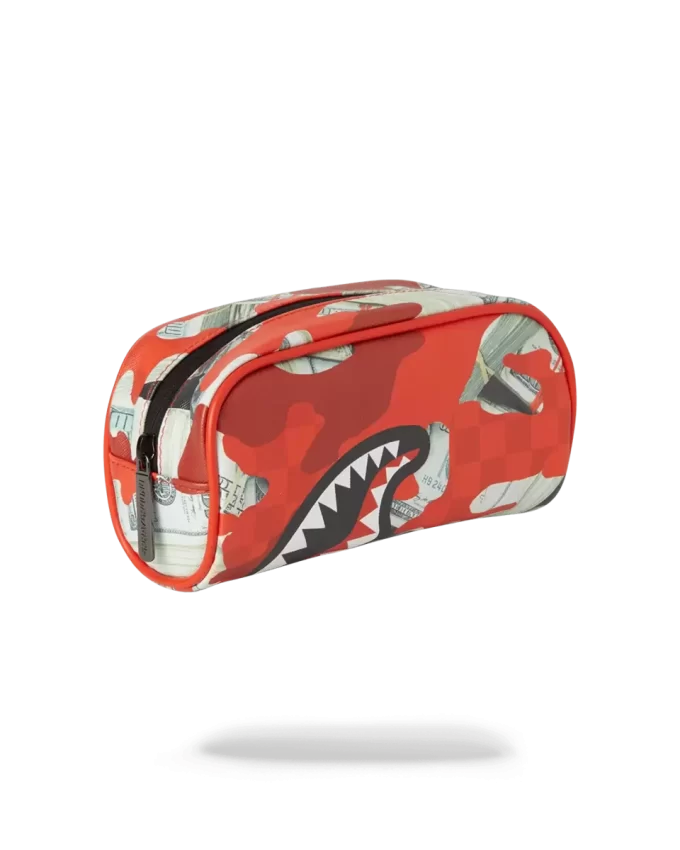 BOLSA PARA DINERO CAMUFLAJE (ROJA)