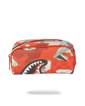 BOLSA PARA DINERO CAMUFLAJE (ROJA)