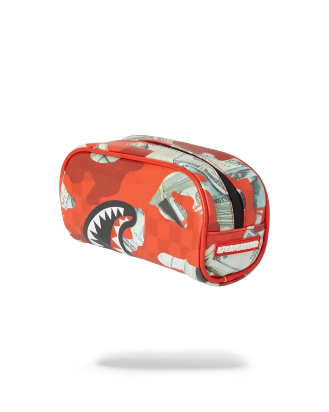 BOLSA PARA DINERO CAMUFLAJE (ROJA)