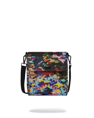 BOLSO BANDOLERA DE MENSAJERO CON CAMUFLAJE CORTADO Y DIVULGADO