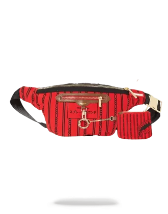 BOLSO BANDOLERA REVERSE SHARKS IN PARIS (ROJO)