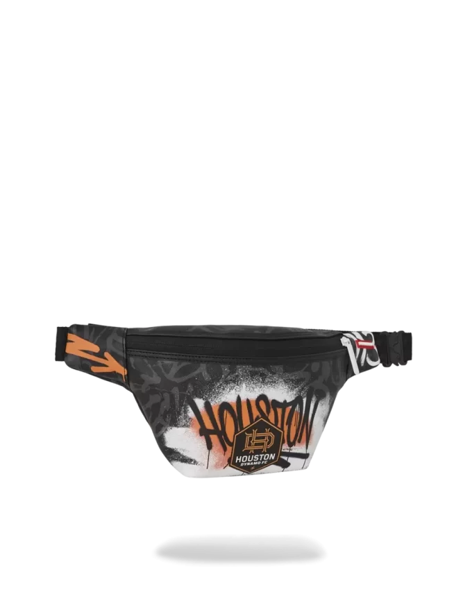 Bolso cruzado con diseño de arte callejero del Houston Dynamo FC de la MLS Bolso cruzado con diseño de arte callejero del Houston Dynamo FC de la MLS