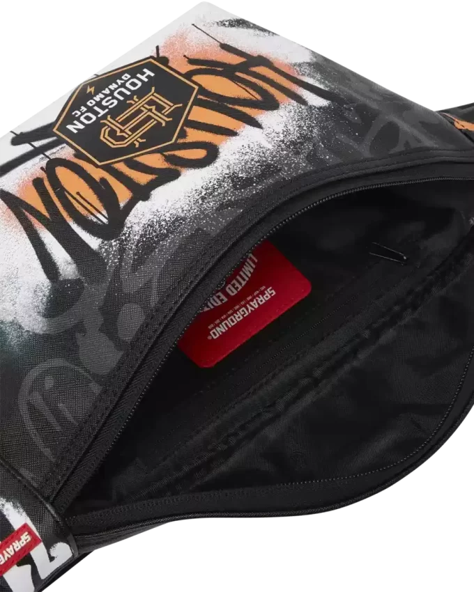 Bolso cruzado con diseño de arte callejero del Houston Dynamo FC de la MLS Bolso cruzado con diseño de arte callejero del Houston Dynamo FC de la MLS