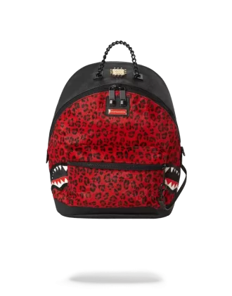 BOLSO DE 6 CORREAS EMPERATRIZ LEOPARDO ROJO (PELO DE PONI)