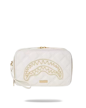 BOLSO DE ASEO RIVIERA LE BLANC CON CADENA DORADA Y DISQUERO