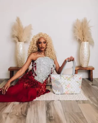 BOLSO DE ENERGÍA ELEGANTE DE INTELIGENCIA AFRICANA CON IA – COLABORACIÓN CON SANDFLOWER