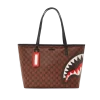 Bolso de mano con tiburones y calaveras Bolso de mano con tiburones y calaveras