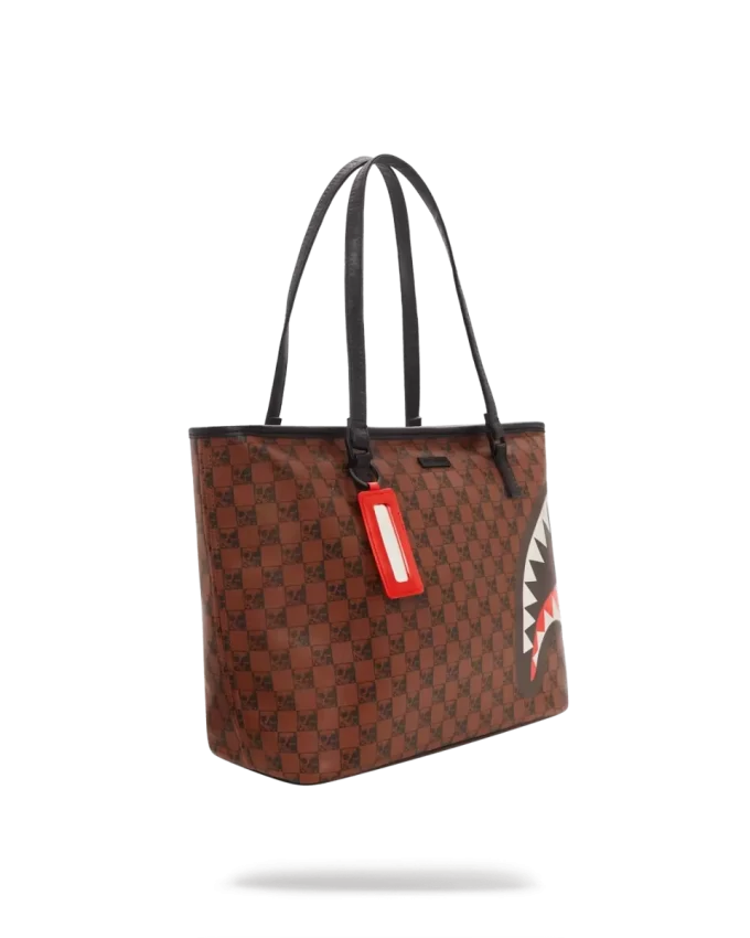 Bolso de mano con tiburones y calaveras Bolso de mano con tiburones y calaveras