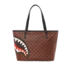 Bolso de mano con tiburones y calaveras Bolso de mano con tiburones y calaveras