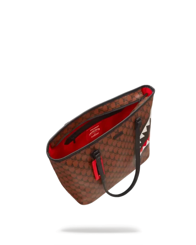 Bolso de mano con tiburones y calaveras Bolso de mano con tiburones y calaveras