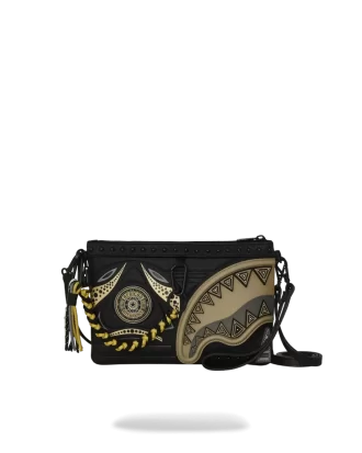 Bolso de mano cruzado A.I. AFRICAN INTELLIGENCE SHARKS OF THE GOLD OCEAN – COLABORACIÓN CON FLORES DE ARENA