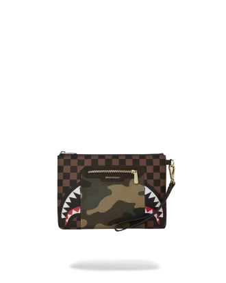 Bolso de mano cruzado Sharks in Paris con bolsillo exterior dorado con cremallera
