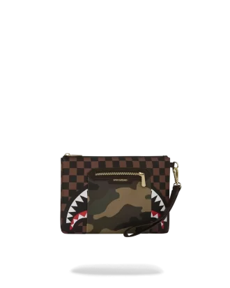 Bolso de mano cruzado Sharks in Paris con bolsillo exterior dorado con cremallera