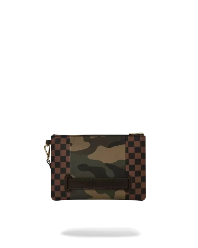 Bolso de mano cruzado Sharks in Paris con bolsillo exterior dorado con cremallera