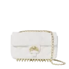 BOLSO DE MANO RIVIERA LE BLANC CON CADENA DE ORO Y DISEÑO DE TIBURÓN BOLSO DE MANO RIVIERA LE BLANC CON CADENA DE ORO Y DISEÑO DE TIBURÓN