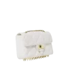 BOLSO DE MANO RIVIERA LE BLANC CON CADENA DE ORO Y DISEÑO DE TIBURÓN BOLSO DE MANO RIVIERA LE BLANC CON CADENA DE ORO Y DISEÑO DE TIBURÓN