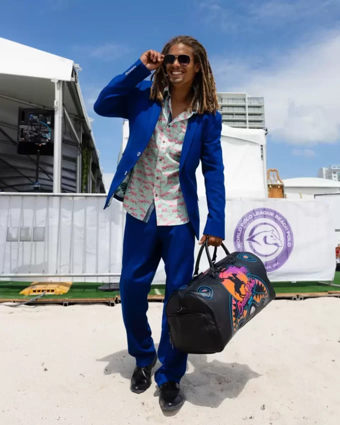 BOLSO DE VIAJE DE LA COLABORACIÓN CON POLO DE MIAMI BEACH (NEGRO) BOLSO DE VIAJE DE LA COLABORACIÓN CON POLO DE MIAMI BEACH (NEGRO)