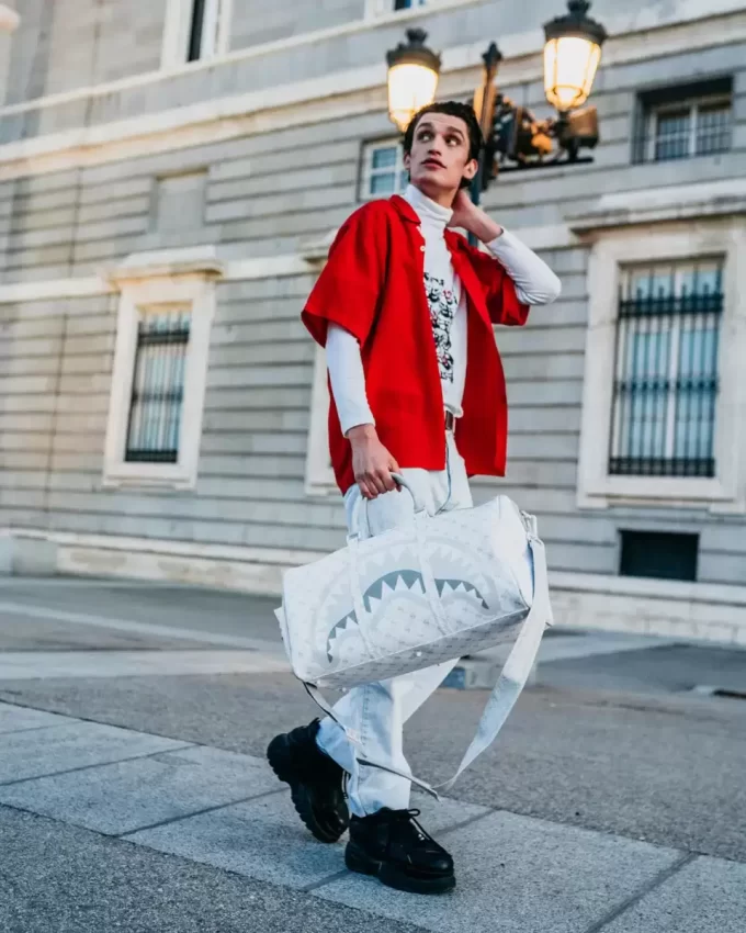 BOLSO DE VIAJE EMPERADOR CON ESTAMPADO DE DINERO BOLSO DE VIAJE EMPERADOR CON ESTAMPADO DE DINERO