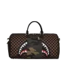 BOLSO DE VIAJE EXTERIOR CON CREMALLERA DORADA Y BOLSILLO CON CREMALLERA «TIBURONES EN PARÍS» BOLSO DE VIAJE EXTERIOR CON CREMALLERA DORADA Y BOLSILLO CON CREMALLERA «TIBURONES EN PARÍS»
