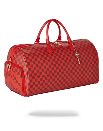 BOLSO DE VIAJE TIBURONES EN PARÍS (EDICIÓN A CUADROS ROJOS)
