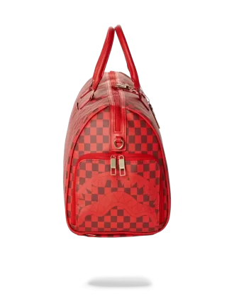 BOLSO DE VIAJE TIBURONES EN PARÍS (EDICIÓN A CUADROS ROJOS)