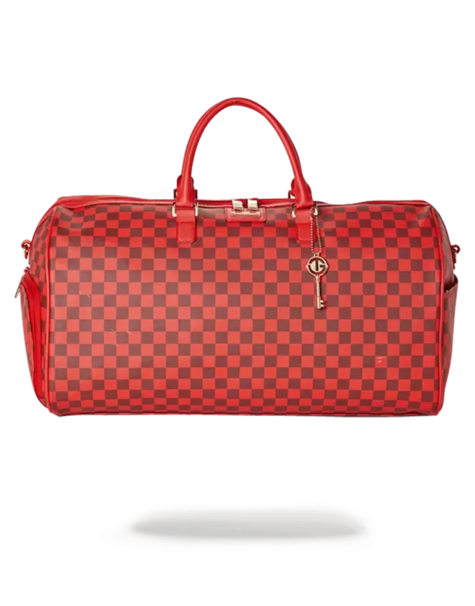 BOLSO DE VIAJE TIBURONES EN PARÍS (EDICIÓN A CUADROS ROJOS) BOLSO DE VIAJE TIBURONES EN PARÍS (EDICIÓN A CUADROS ROJOS)