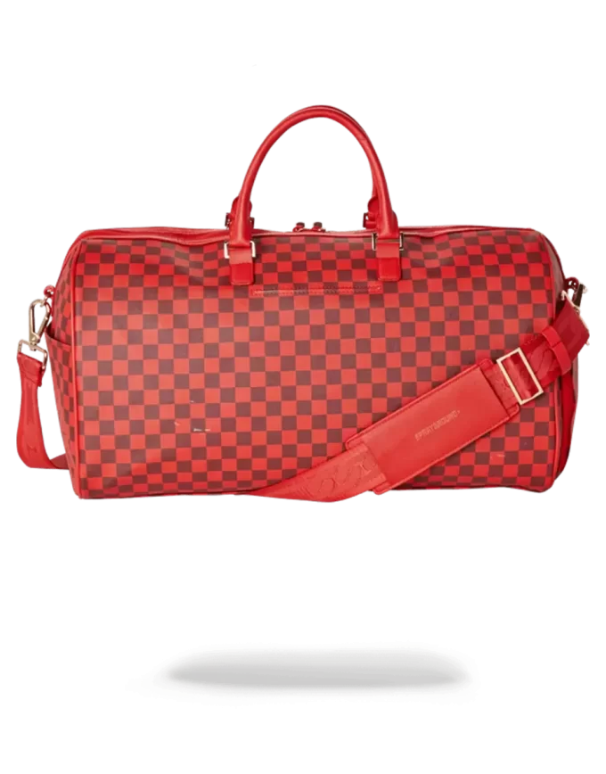 BOLSO DE VIAJE TIBURONES EN PARÍS (EDICIÓN A CUADROS ROJOS) BOLSO DE VIAJE TIBURONES EN PARÍS (EDICIÓN A CUADROS ROJOS)