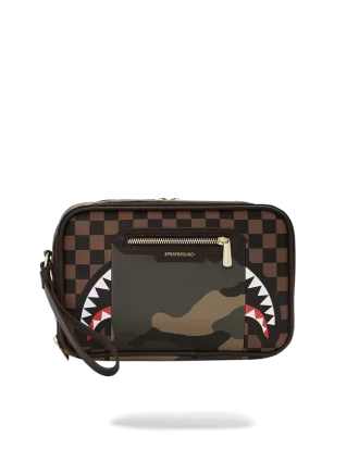 BOLSO EXTERIOR CON CREMALLERA DORADA SHARKS IN PARIS PARA ARTÍCULOS DE ASEO BRICKSIDE