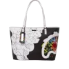 Bolso tote con corte floral Bolso tote con corte floral