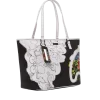 Bolso tote con corte floral Bolso tote con corte floral