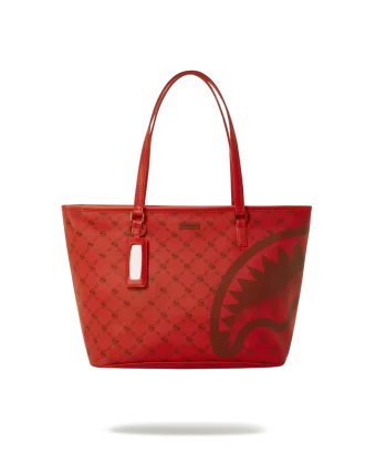 Bolso tote con estampado de ladrillos y dinero