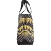 Bolso tote con estampado dorado de tiburones en París Bolso tote con estampado dorado de tiburones en París