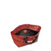 Bolso tote con labios de leopardo rojo Bolso tote con labios de leopardo rojo
