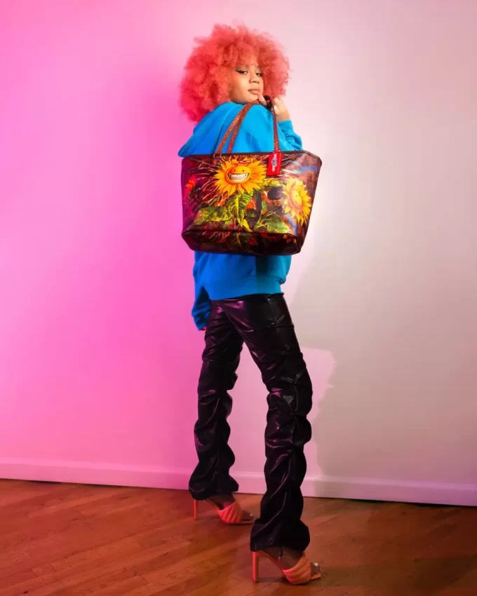 Bolso tote de colaboración SUNFLOWER GRIN RON ENGLISH Bolso tote de colaboración SUNFLOWER GRIN RON ENGLISH